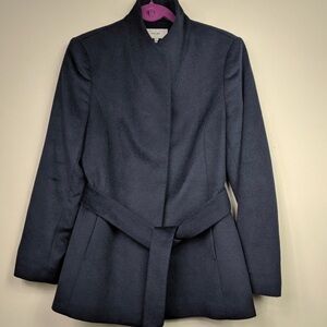 Reiss Navy Belted Jacket 🧥 US 10